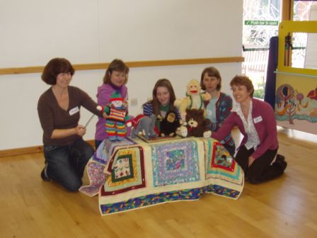 A puppet training session at The Cresent Centre